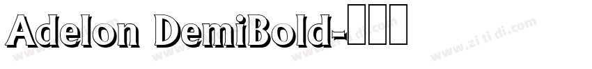 Adelon DemiBold字体转换